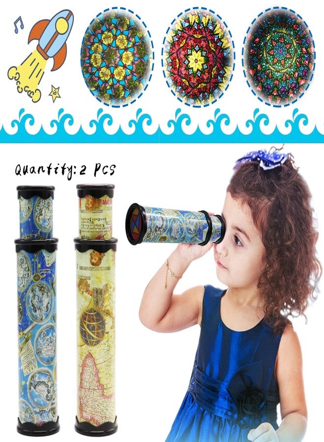 Xeehwb 2 Pack Classic Kaleidoscope Toy,Magic Rotating Kaleidoscope,Stretchable Long World Kaleidoscope,Educational Toy Kaleidoscope for Children Gifts - Image 4